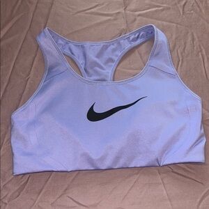 Nike Lavender Sports Bra with Racerback Design